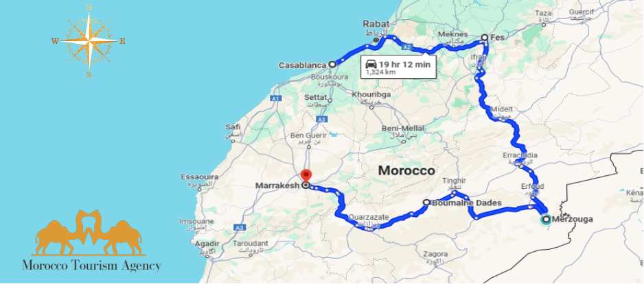Tour de 6 días en Marruecos desde Casablanca