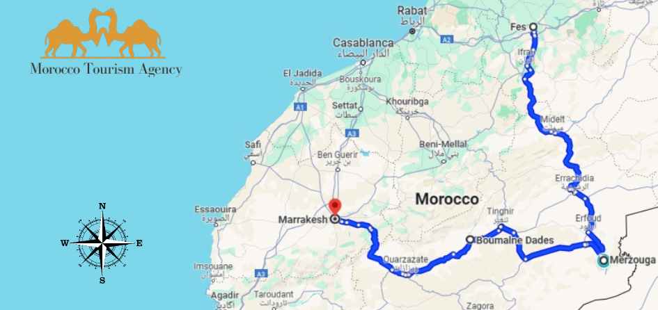 3 Days from Fes to Marrakech itinerary